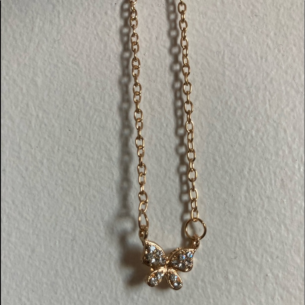 Gold butterfly bracelet